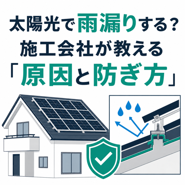 太陽光で雨漏りする？施工会社が教える「原因と防ぎ方」サムネイル