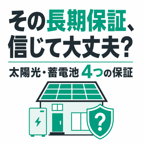 太陽光・蓄電池の4つの保証について解説します