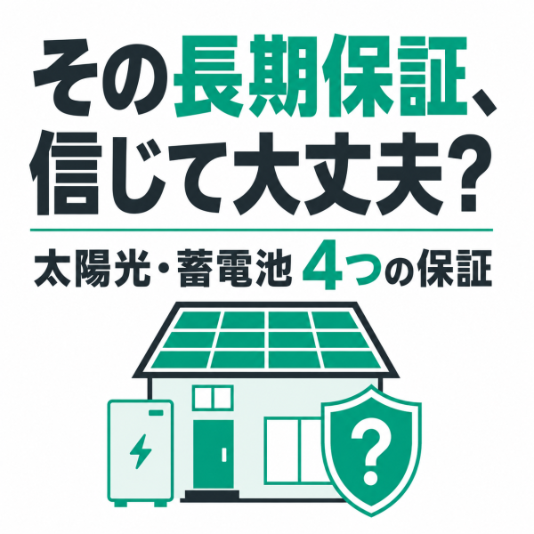太陽光・蓄電池の4つの保証について解説しますサムネイル